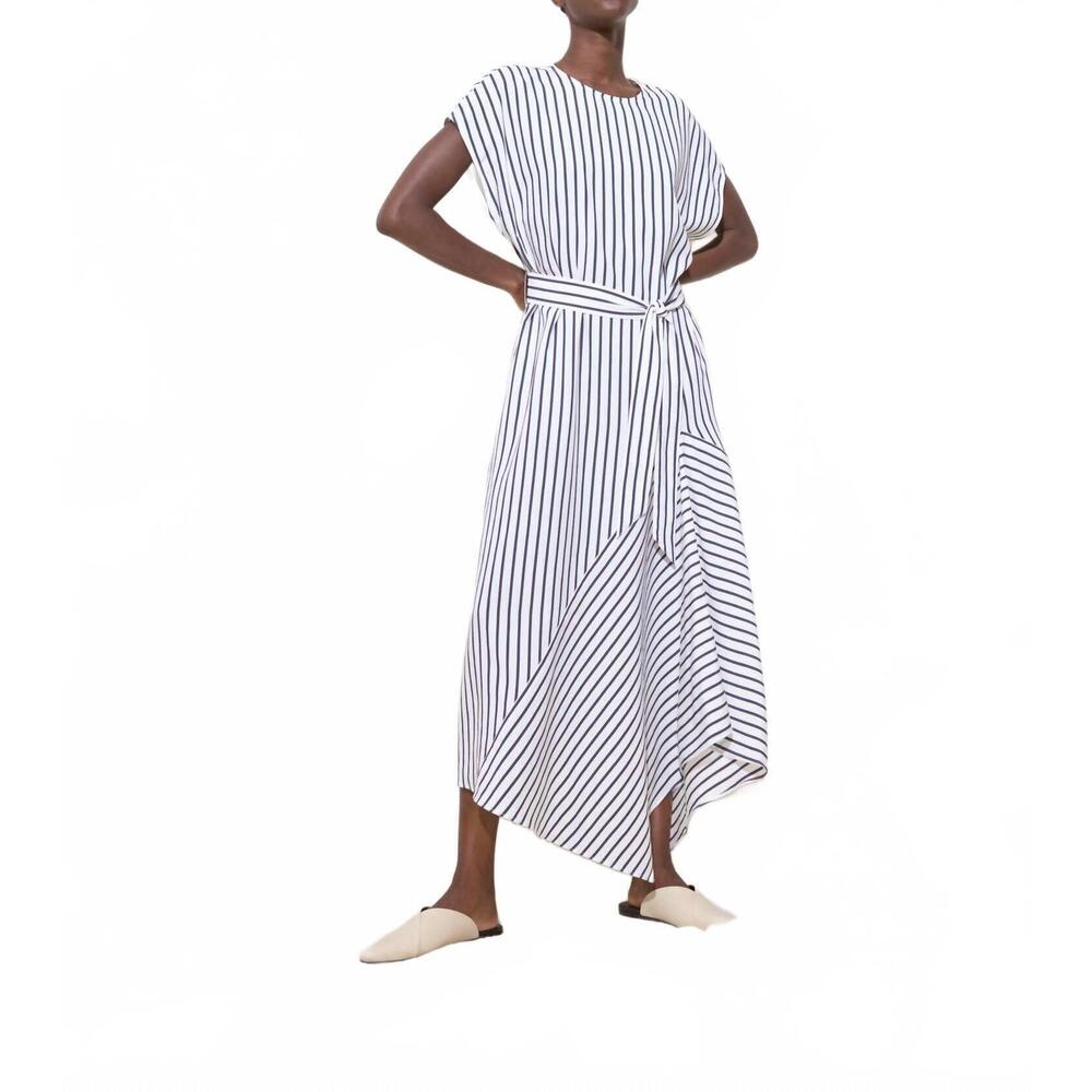 NEW CLOSED asymmetrical dress in dark midnight